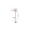 Dessa Multicolour Cotton Shade Floor Lamp