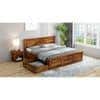 Stainfleld Sheesham Wood Queen Size Bed Drawer Storage Honey OakOak Finish (60 x 78 inches)