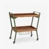 Chalet Teak Wood Bar Unit in Olive Green Colour