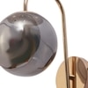 Eliante Modern Wall Lights Mild Steel & Glass Material Gold & Smoke Finish