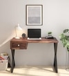 Arno Sheesham Wood Writing Table In Rustic Teak Finish