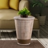 Metalsmith Mango Wood Side Table – White Finish