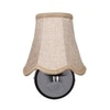 Devansh Metal Wall Mounted Lamp With Beige Jute Shade