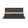 Devoto Solid Wood Wall Mounted Prayer Unit In Dark Chestnut Finish