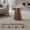 Aeris Metal Side Table in Saturn Spanish Ceramic Finish