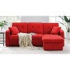 Universe Solid Wood Sofa cum Bed in Red