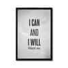 The Castle Decor I Can And I Will Watch Me Wall Art 8x12 Inch