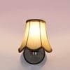 Devansh Metal Wall Mounted Lamp With Off-White Cotton Shade