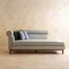 Solace Solid Wood Chaise Sofa in Grey Colour