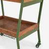 Chalet Teak Wood Bar Unit in Olive Green Colour