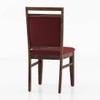 Alaine Solid Wood Dining Chair in Teak Finish & Rococo Red Colour - Set of 2