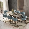 Paloma 8 Seater Spanish Ceramic Dining Table With Set of 4  Calix Dining Chair