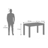 Atlas Solid Wood 4 Seater Dining Table In Honey Finish