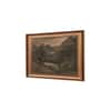 Artistry Brown Grey Printed Antique Scenery Drawing Canvas Wall Prints Set of 1 Multicolor Matte