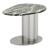 Oaklen Metal Coffee Table In Panda Black And White Marble And Chrome Base Finish