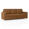 Apollo Compact 3 Seater  Fabric Sofa In Ochre velvet Colour