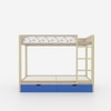 Play Date Single Size Bunk Bed in Rainbows Theme