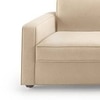 Apollo Compact Sofa (Colour : Birch Beige, Cushion : Soft, Back Type : Regular, Seating Capacity : Right Aligned 3 Seater + Right Aligned Chaise + Ottoman)