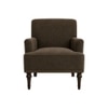 Terren Boucle Fabric Lounge Chair in Brown