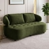 Henry Velvet 2 Seater Sofa Olive Green Color