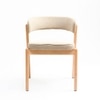 Harbor Solid Wood Dining Chair in Flaxen Colour