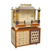 D'Dass Honeywood Mdf and Sheesham  Wall Hanging Wooden Temple For Pooja