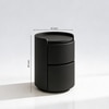 Black Wood Side Table in Black Colour
