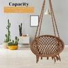 Swingzy Cotton Netted Rope Hanging Swing Chair for Adults and Kids Brown