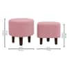 Daviana Boucle Fabric Lounge Chair in Pink Colour