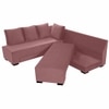 Melo 3 Seater Fold Out Sofa cum Bed  in Pink Colour