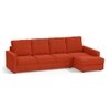 Apollo Sofa (Colour : Lava, Cushion : Soft, Back Type : High Back, Seating Capacity : Right Aligned 3 Seater + Right Aligned Chaise)