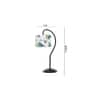 Multi cotton Curvy table lamp with Iron Base (SP13)