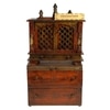 D'Dass Multi Color Mdf and Sheesham Wooden Temple With Cabinet For Pooja
