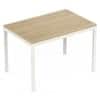 Holven 4 Seater Rectangular Dining Table European oak & white