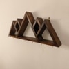 Heritage Wooden Wall Shelf Organiser With Key Holders