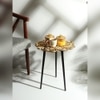 De Aluminium Side Table in Gold Colour