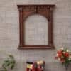 Desert Art Wooden Handpainted Jharokha Wall Frame 18 x 21 Inch in Copper Finish