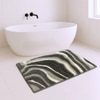 Luxe Home Canada Multi Waves Bath Mat (40x60 cm) Silver