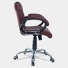 Vooilea Mid Back Executive Chair in Maroon Colour