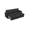 Scarlet  Pull Out Sofa cum Bed  in Black Colour