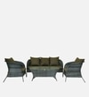 Paris 3+1+1 Seater Wicker Sofa Set in Dual Tone Grey Colour