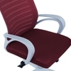 Mmarveal Mid Back Ergonomic Chair in Maroon Colour