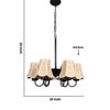 Devansh Dual Gold Metal  Wallmounted Lamp With Beige Jute  Shade