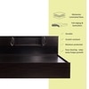 Kamira Engineered Wood King  Size Bed With Drawer Storage (Melamine Finish)