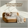 Casa Haven Relax King Size Bed in velvet With Engineered Hardwood Frame & Hydraulic Storage
