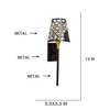 Devansh Metal Electric Wall Light in Black Colour with Black Shade Count of 1 Light
