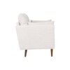 Arihana Fabric Arm Chair in Off-White Color