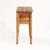 Mko Solid Wood Console Table in Teak Finish