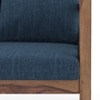 Alden 1 Seater Wooden Sofa in Indigo Blue Honduras Colour
