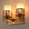 Eliante Modern Wall Lights Mild Steel & Glass Material Gold & White Finish